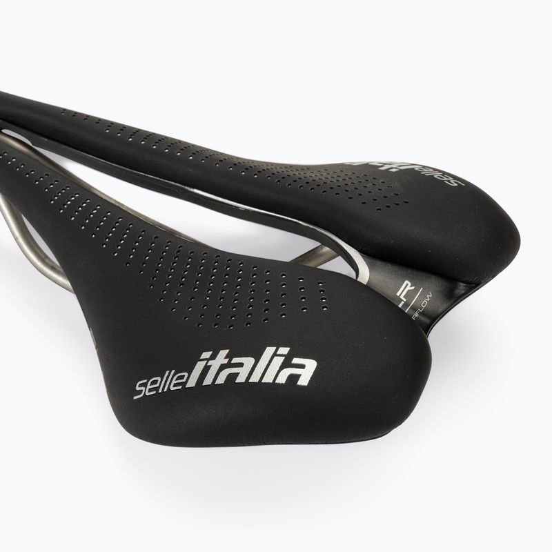 Șa de bicicletă Selle Italia Max SLR Boost Gel Superflow, TI 316 Rail, Fibra-Trek, Light Gel black 5