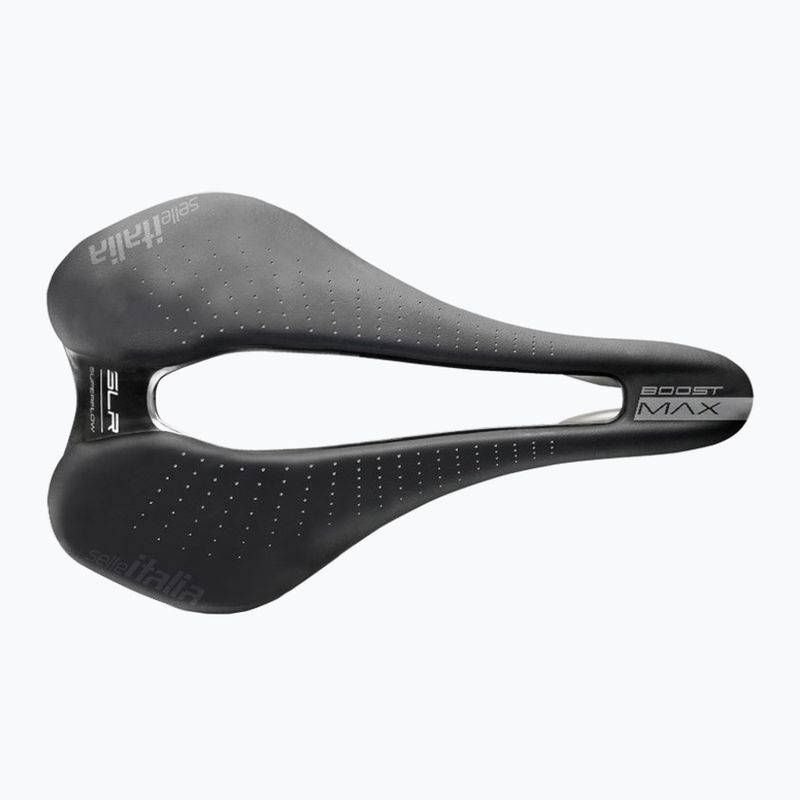 Șa de bicicletă Selle Italia Max SLR Boost Gel Superflow, TI 316 Rail, Fibra-Trek, Light Gel black 7