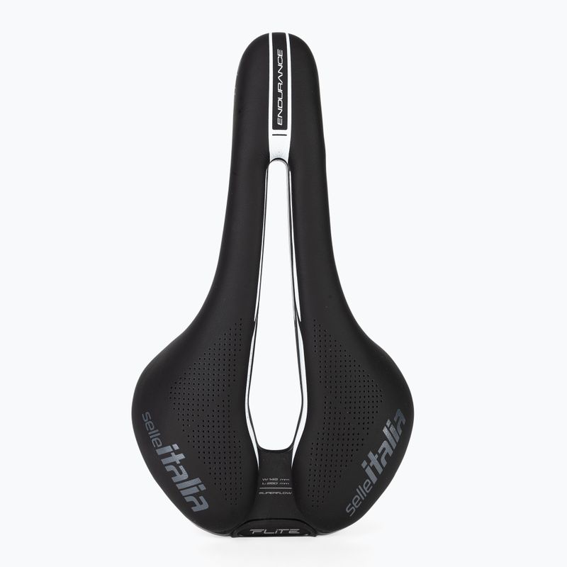 Șa de bicicletă Selle Italia Flite Boost Endurance Superflow Ti 316 Rail Fibra-Tek neagră SIT-017A920IKC007 3