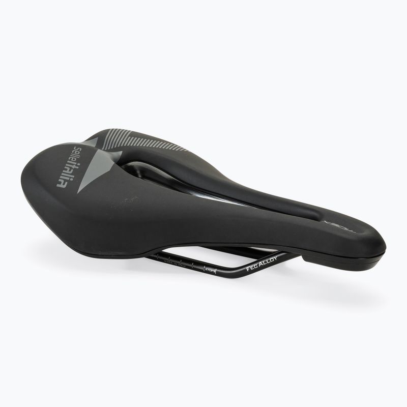 Șa de bicicletă Selle Italia X-Bow Superflow S Fec Alloy Rail Soft-Tek neagră SIT-036A622MEC002