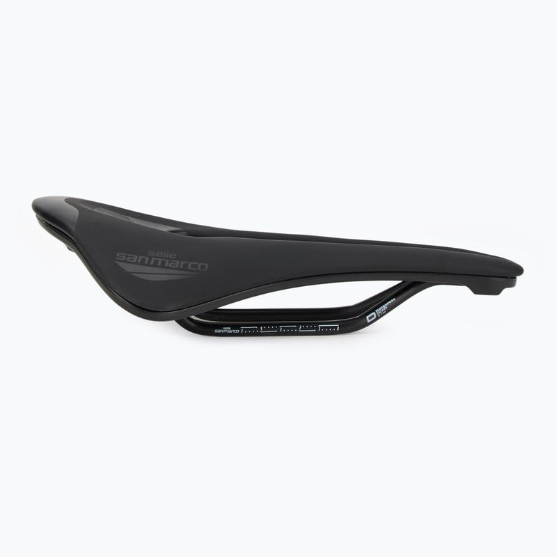 Șa de bicicletă SAN MARCO Shortfit 2.0 Dynamic Open negru pentru biciclete 2