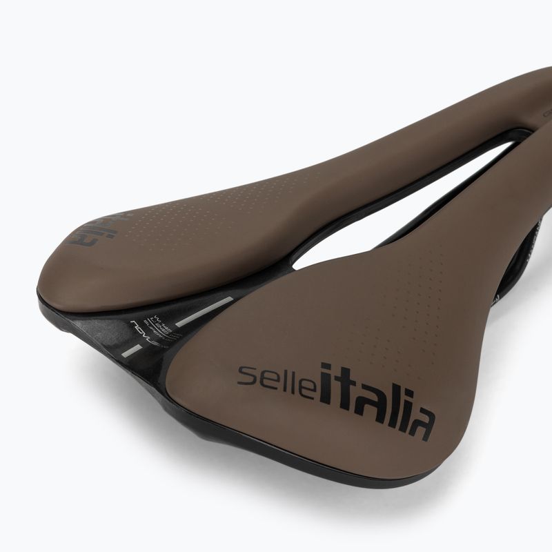 Șa de bicicletă Selle Italia Novus Boost Evo Gravel TM, Superflow, Manganese Rail, Soft-Trek brown 5
