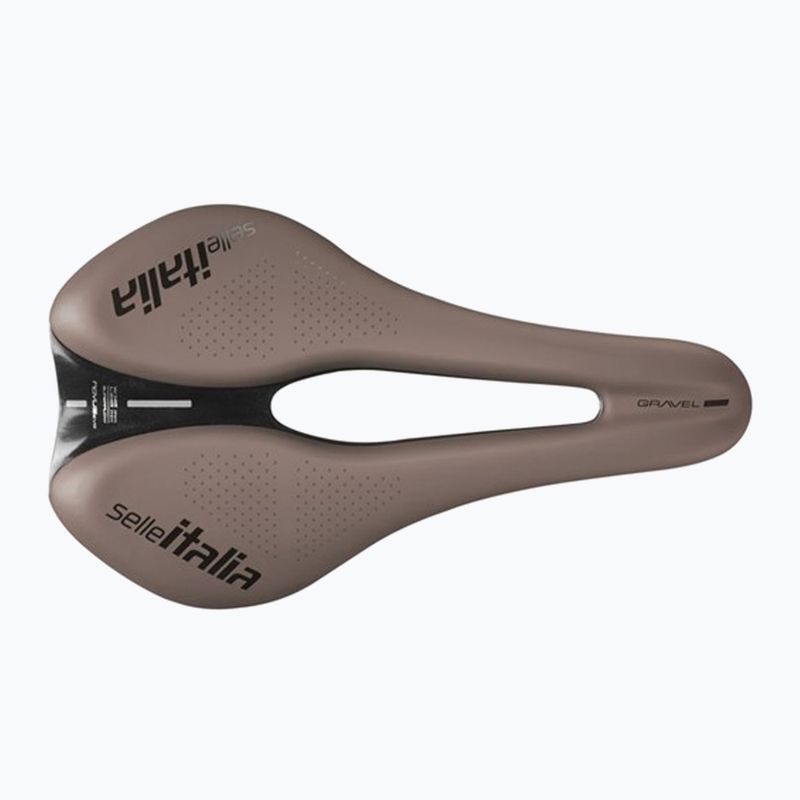 Șa de bicicletă Selle Italia Novus Boost Evo Gravel TM, Superflow, Manganese Rail, Soft-Trek brown 3
