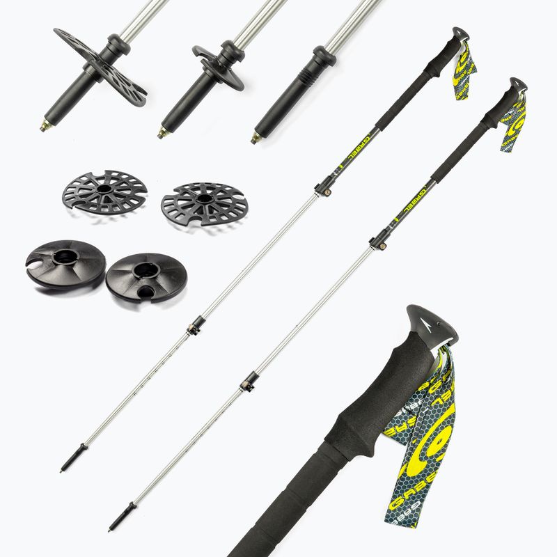 Bețe de trekking GABEL Multigrip Carbon FAST LOCK, negru, 7008450310000 7