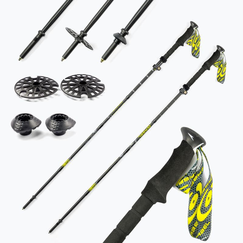 Bețe de trekking GABEL FR-5 FL LITE XTS, negru, 7008391700000 7
