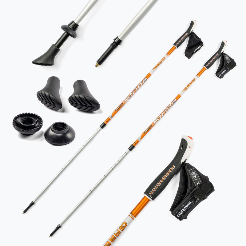 Bețe de mers GABEL Vario S - 9.6 Nordic, portocaliu, 7008350550000 7