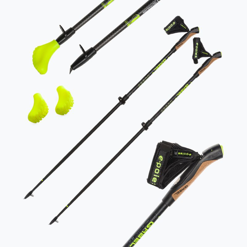 Bețe de nordic walking GABEL G-1A XTL E-Poles-S.Carbon negre 7008370210000 4