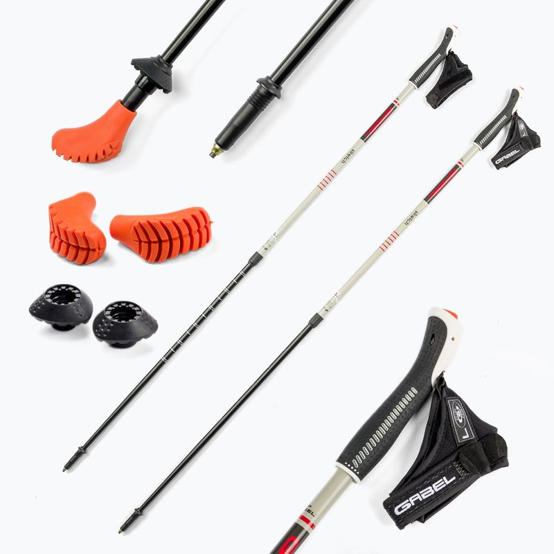 Bețe de mers GABEL Strech ICE Nordic, gri, 7008352630000 6