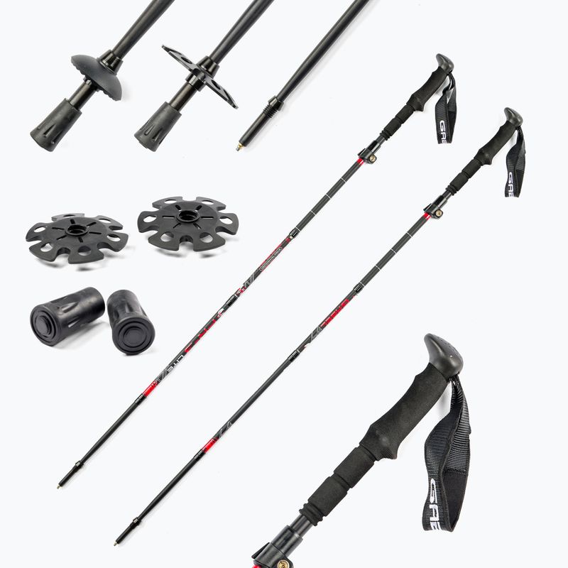 Bețe de trekking GABEL FR-3 EF, negru, 7008391920000 6