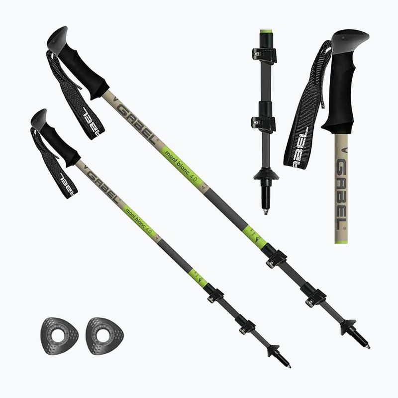 GABEL Mont Blanc F.L. Bețe de trekking 4.0, verde, 7008432300000 7