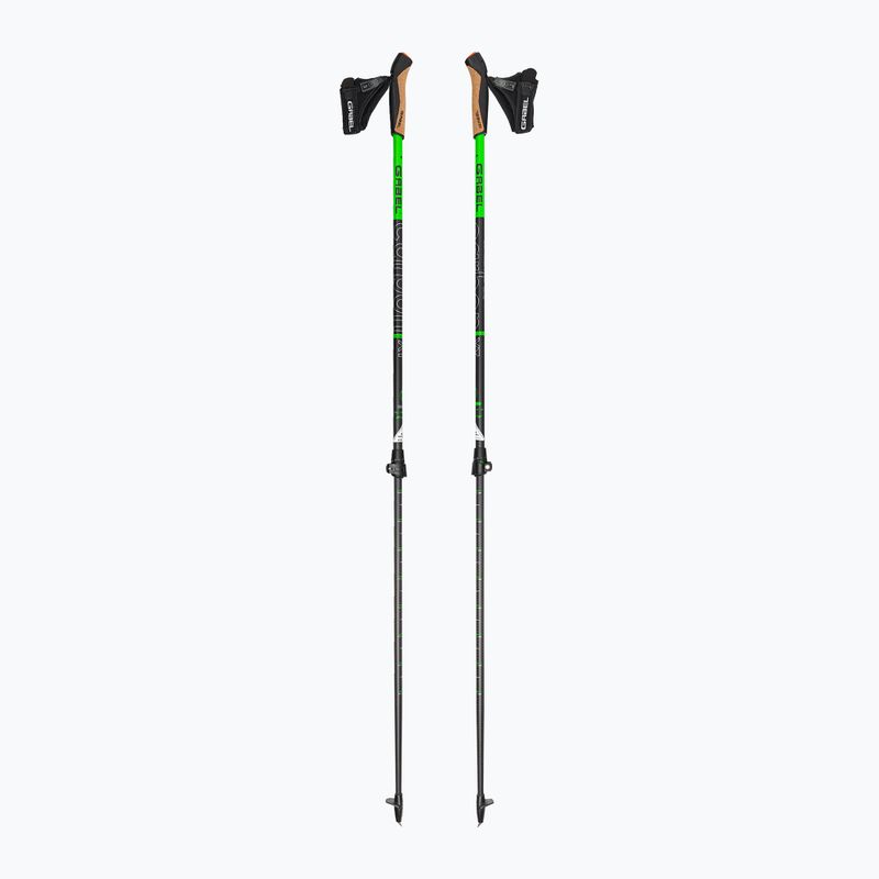 Bețe de nordic walking GABEL Carbon XT 2S 80 F.L. negru-verzi 7009351490000