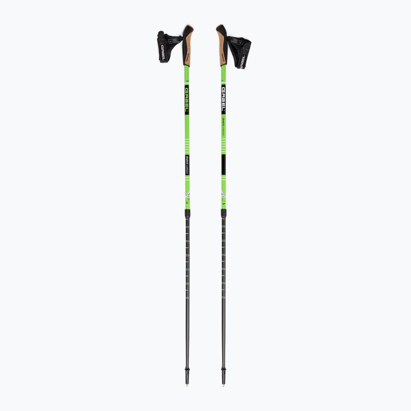 Bețe de nordic walking GABEL Strech Carbon verzi