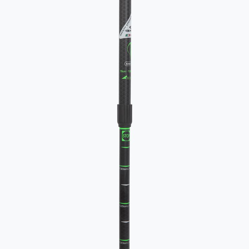 Bețe de nordic walking GABEL Carbon XT 2S 80 F.L. black/lime 4