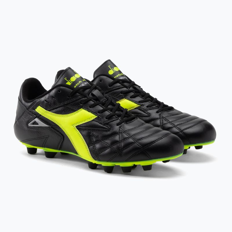 Ghete de fotbal pentru bărbați Diadora Match Winner RB Italy LT MDPU negru-verde DD-101.172363-C0004 5