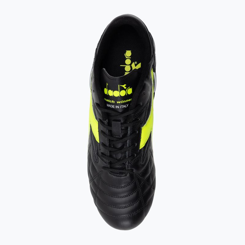 Ghete de fotbal pentru bărbați Diadora Match Winner RB Italy LT MDPU negru-verde DD-101.172363-C0004 6
