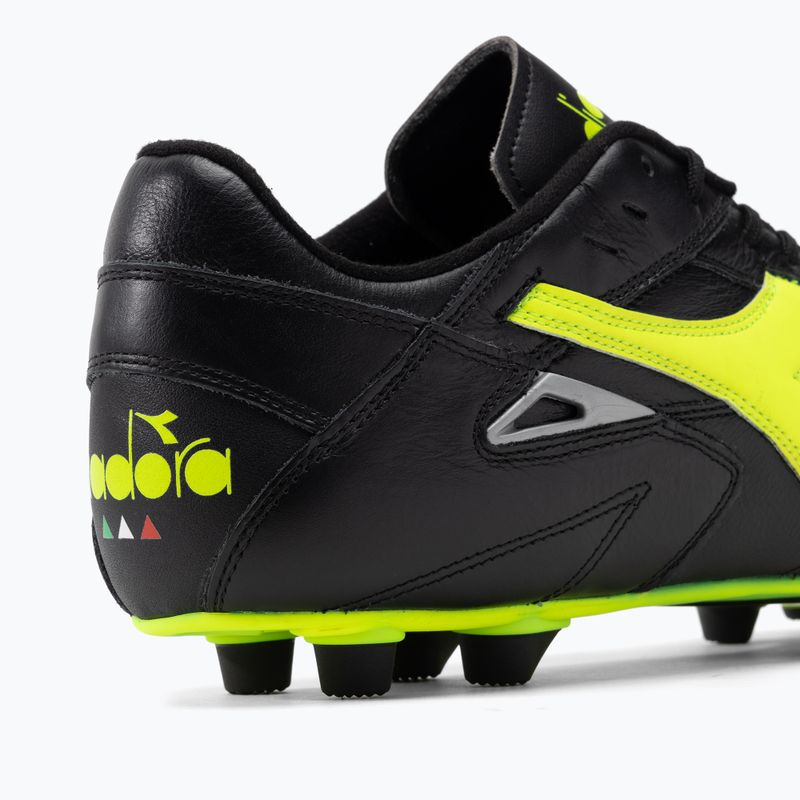 Ghete de fotbal pentru bărbați Diadora Match Winner RB Italy LT MDPU negru-verde DD-101.172363-C0004 9