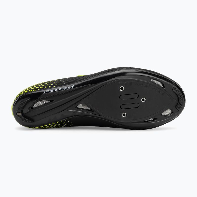 Încălțăminte de șosea pentru bărbați Northwave Core Plus 2 black/yellow fluo 4