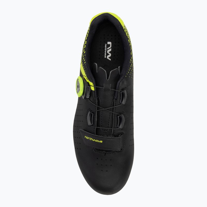 Încălțăminte de șosea pentru bărbați Northwave Core Plus 2 black/yellow fluo 5
