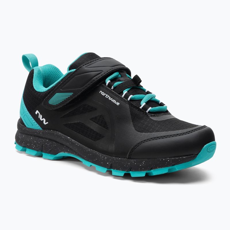 Încălțămite de ciclism MTB pentru femei Northwave Escape Evo negru-albastră 80173009