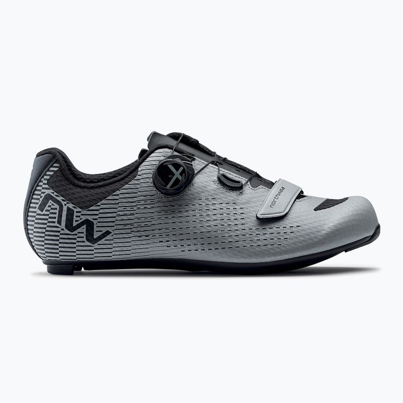 Încălțăminte de șosea pentru bărbați Northwave Storm Carbon 2 silver/reflective