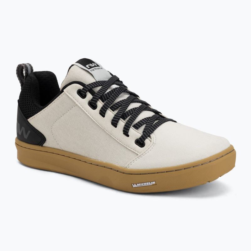 Încălțăminte ciclism pe platformă pentru bărbați Northwave Tailwhip off white