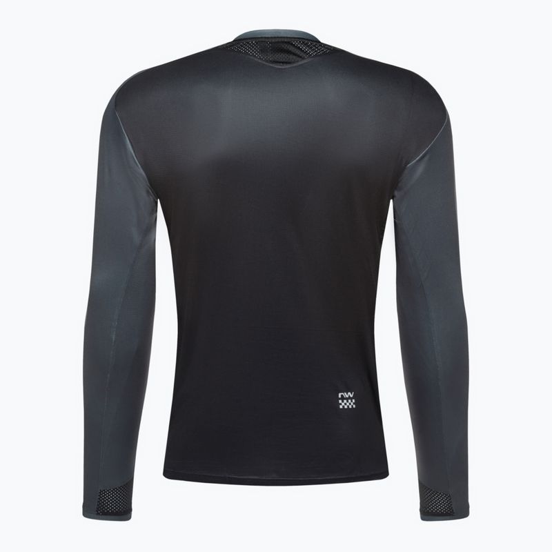 Northwave Edge LS 19 tricou de ciclism pentru bărbați negru-gri 89201301 2