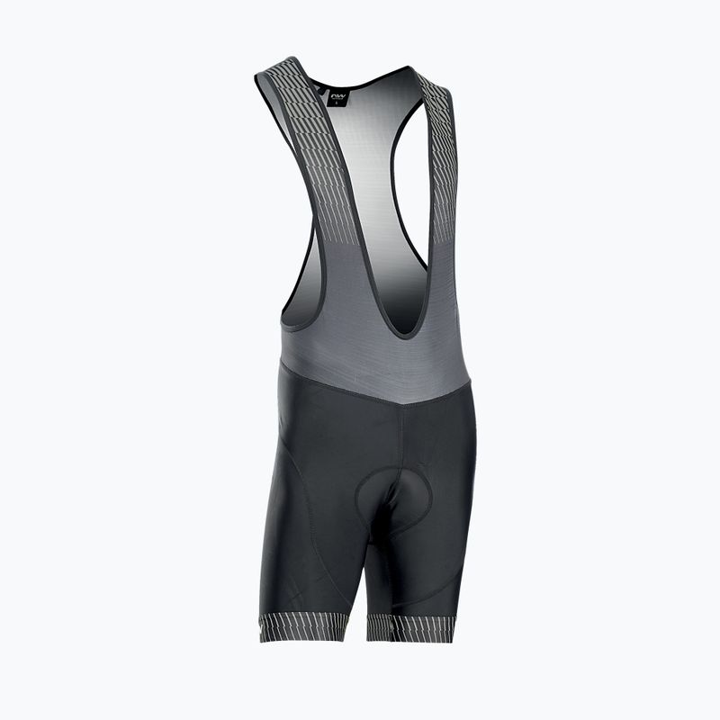 Northwave Origin Bibshort pentru bărbați negru-gri 89221020 4