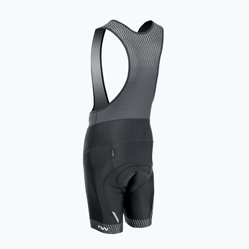 Northwave Origin Bibshort pentru bărbați negru-gri 89221020 5