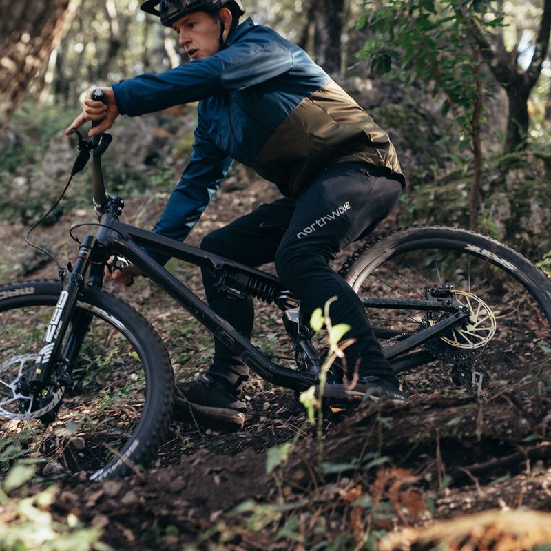Jachetă de ciclism Northwave Easy Out Softshell albastru închis / verde pădure pentru bărbați 7