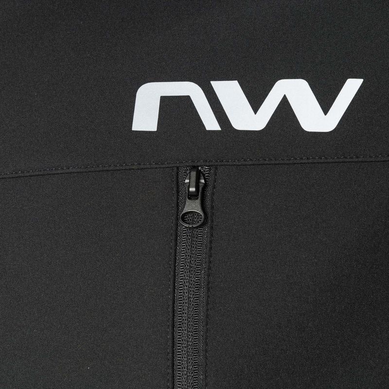Jachetă de ciclism Northwave Easy Out Softshell pentru bărbați, verde pădure / negru 3