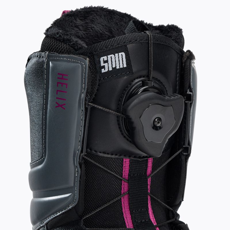 Încălțăminte de snowboard pentru femei Northwave Helix Spin negru-gri 70221401 6