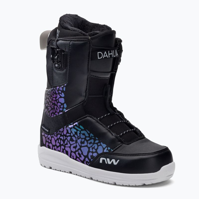 Încălțăminte de snowboard pentru femei Northwave Dahlia SLS negru-movă 70221501-16