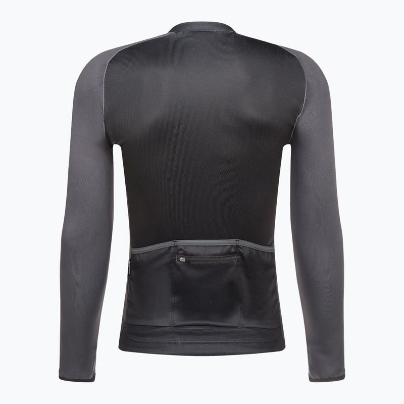 Tricou de ciclism Northwave Blade 4 LS pentru bărbați negru / gri închis 2