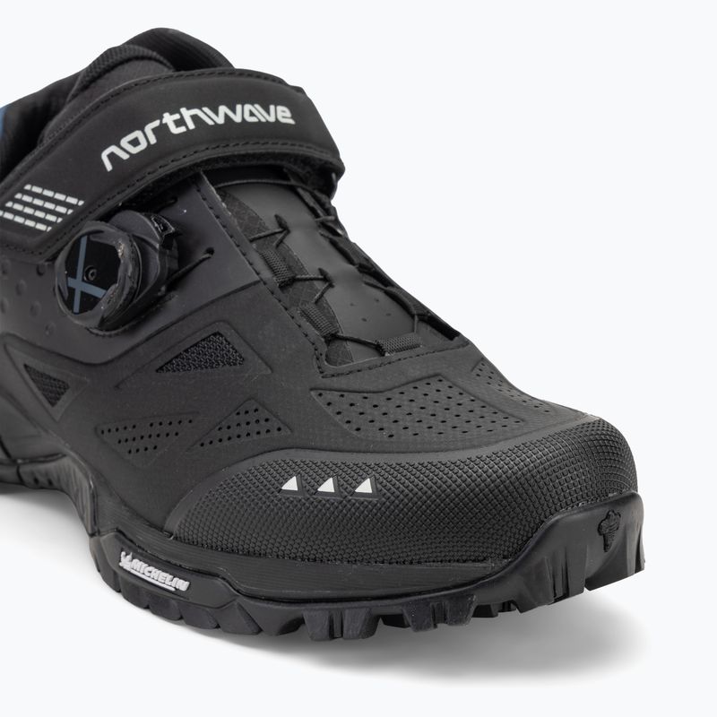 Încălțăminte de ciclism MTB pentru bărbați Northwave Enduro Mid 2 black/deep blue 7