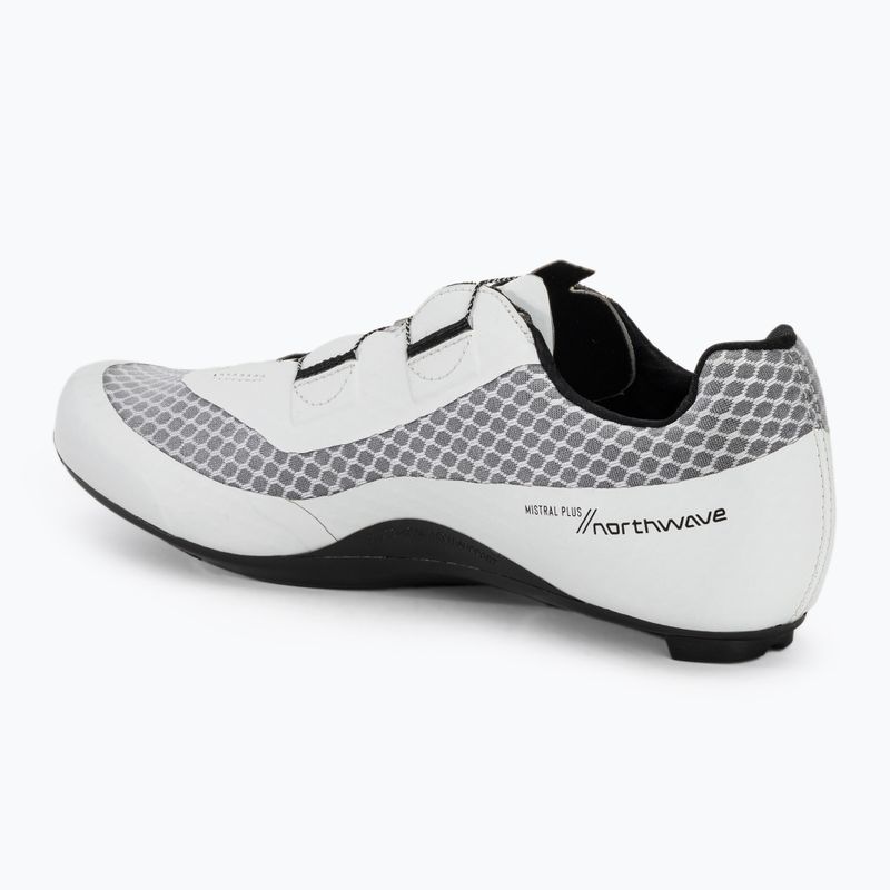 Încălțăminte de șosea pentru bărbați Northwave Mistral Plus white/black 3