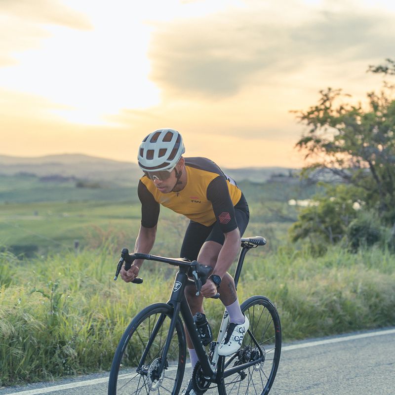 Tricou de ciclism Northwave Extreme Evo ocru/negru pentru bărbați Northwave Extreme Evo 6