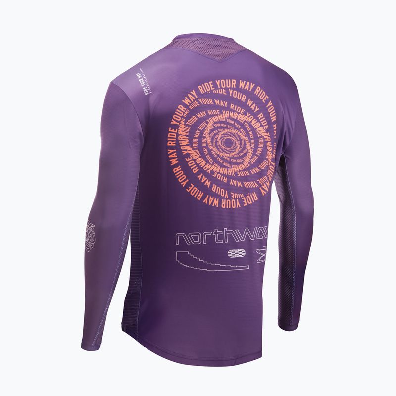 Longsleeve de ciclism pentru bărbați  Northwave Edge 2 dark purple/orange 2