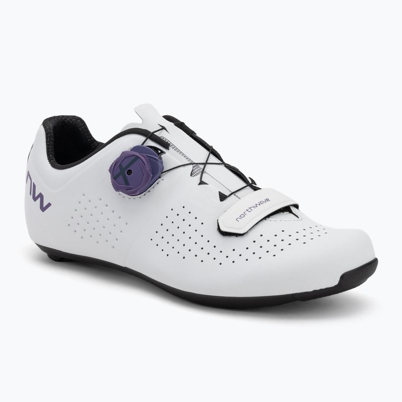 Încălțăminte de șosea pentru femei Northwave Storm Carbon white/dark purple