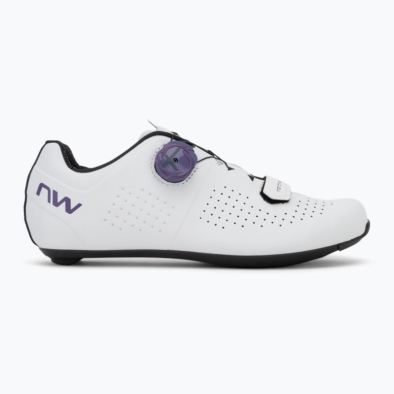 Încălțăminte de șosea pentru femei Northwave Storm Carbon white/dark purple 3