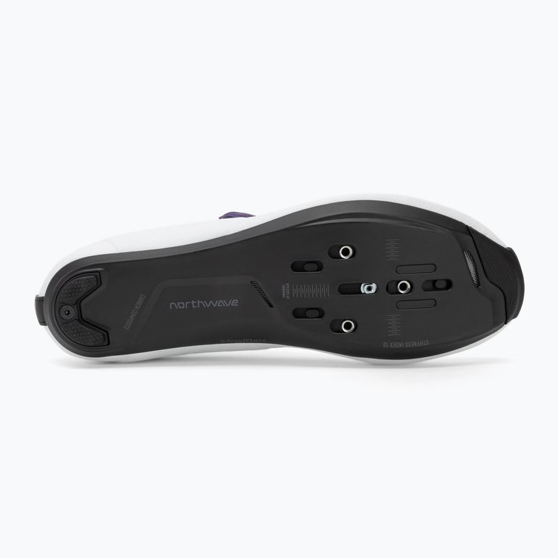 Încălțăminte de șosea pentru femei Northwave Storm Carbon white/dark purple 4