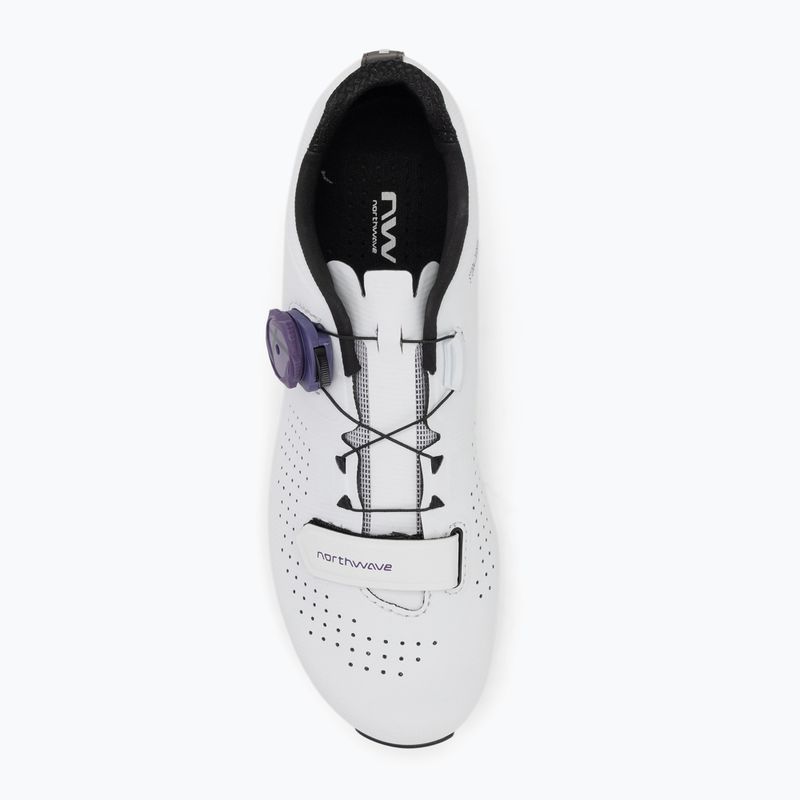 Încălțăminte de șosea pentru femei Northwave Storm Carbon white/dark purple 5