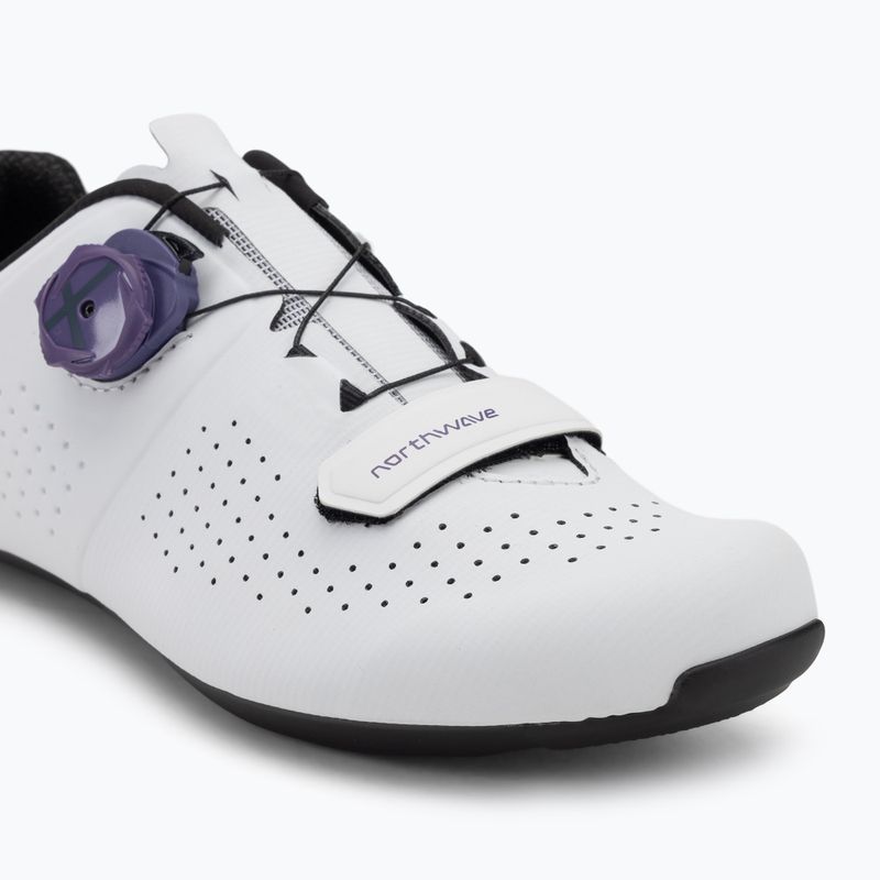 Încălțăminte de șosea pentru femei Northwave Storm Carbon white/dark purple 7