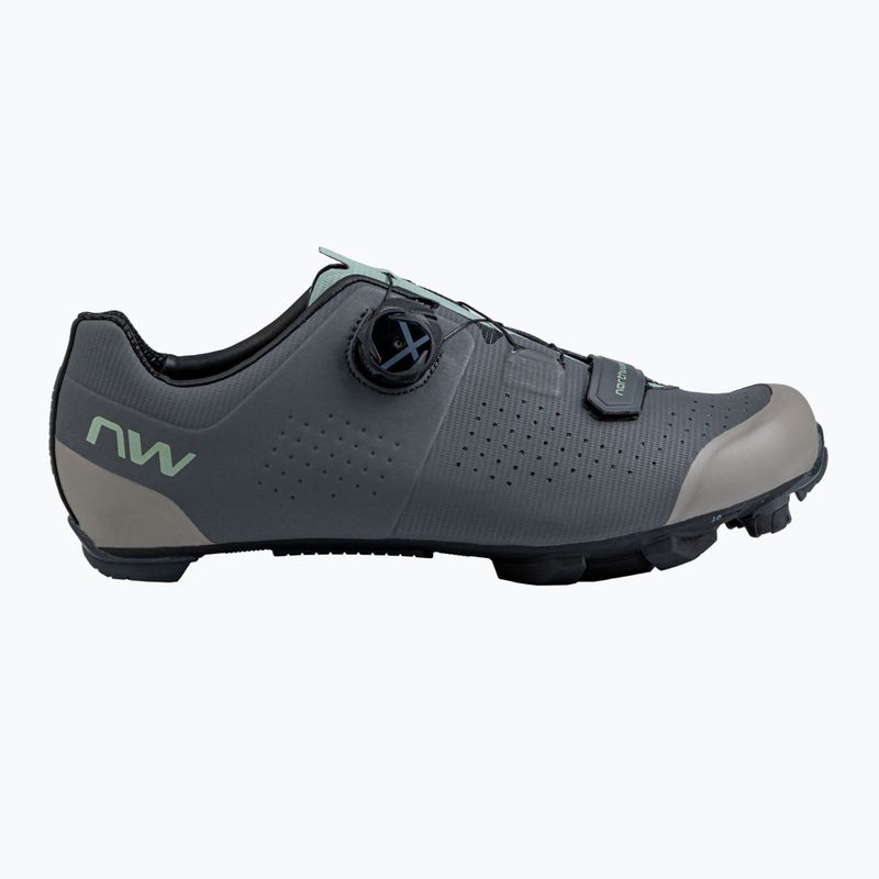Încălțăminte de ciclism MTB pentru bărbați Northwave Razer dark grey/sage 8