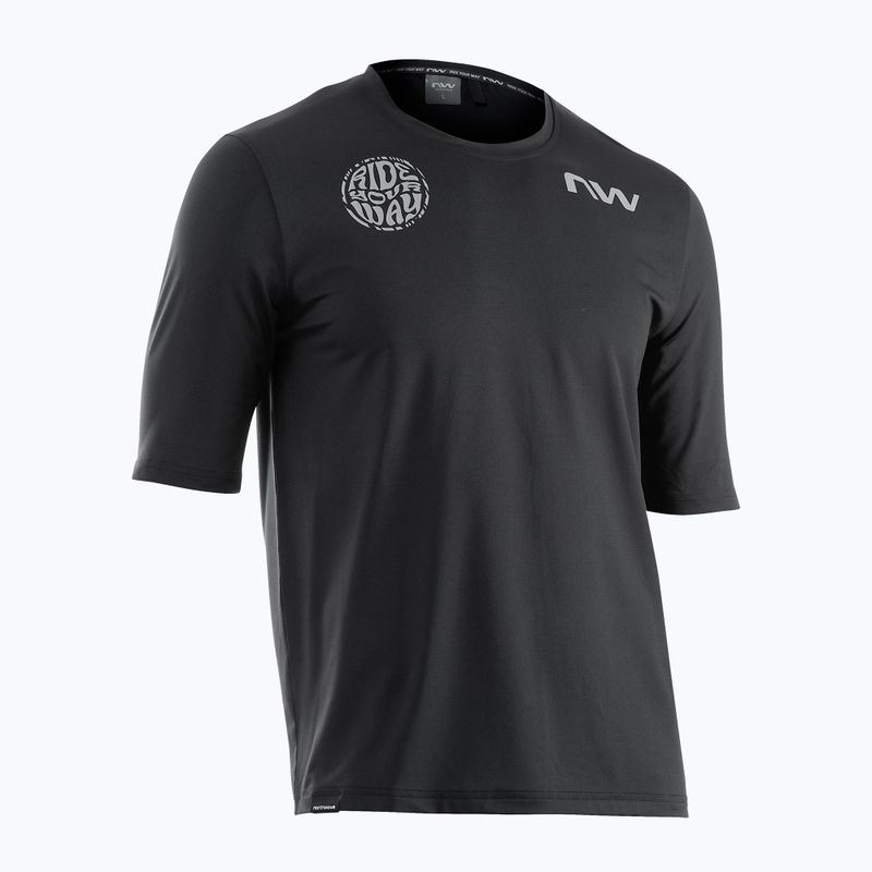 Tricou de ciclism Northwave Xtrail 2 negru/nisip pentru bărbați