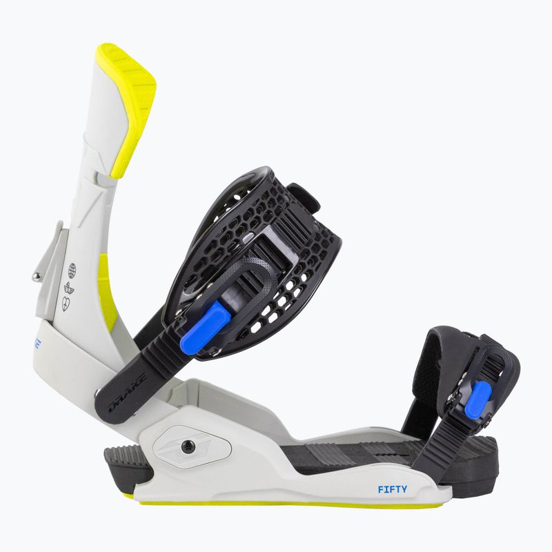 Legături de snowboard pentru bărbați Drake Fifty grey/lime 2