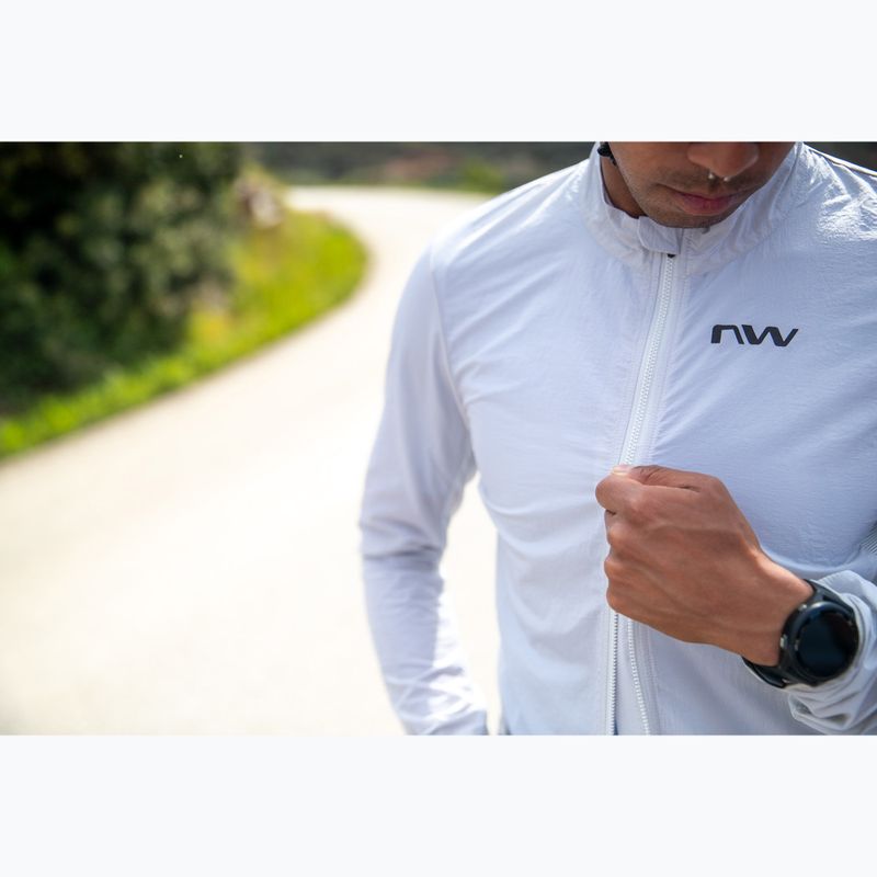 Geacă de ciclism pentru bărbați Northwave Extreme Light Wind light grey 5