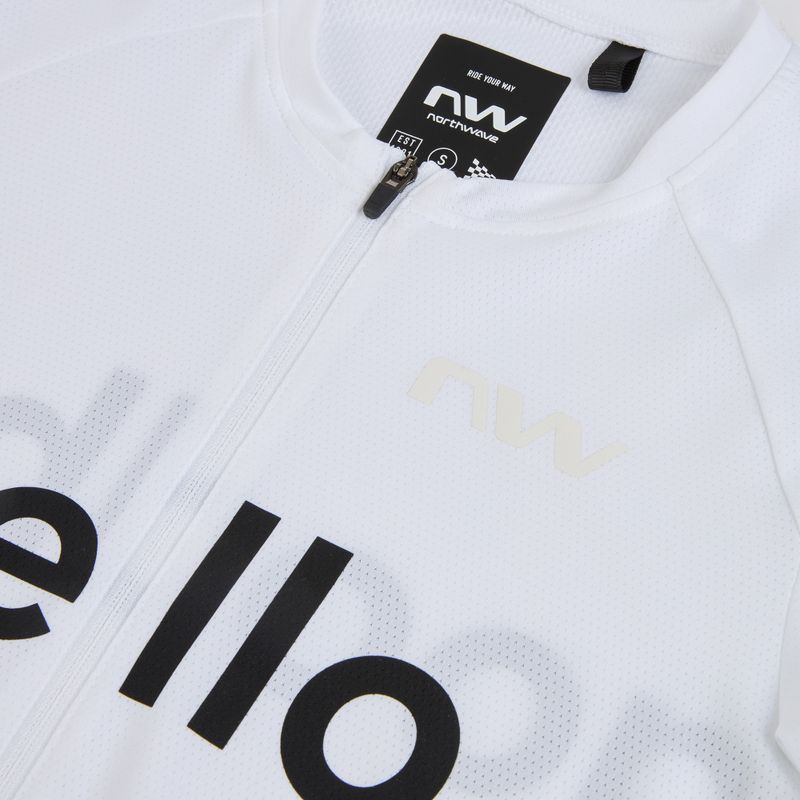 Tricou de ciclism pentru bărbați Northwave Blade Hello Goodbye white 3