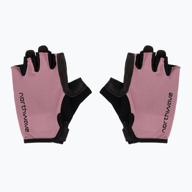 Mănuși de ciclism pentru femei Northwave Active Max Short Finger dusty malva 2