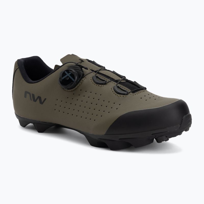 Încălțăminte de ciclism MTB pentru bărbați Northwave Scorpius Plus green forest/black