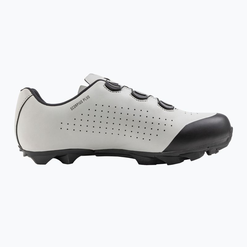 Încălțăminte de ciclism MTB pentru bărbați Northwave Scorpius Plus light grey/black 2